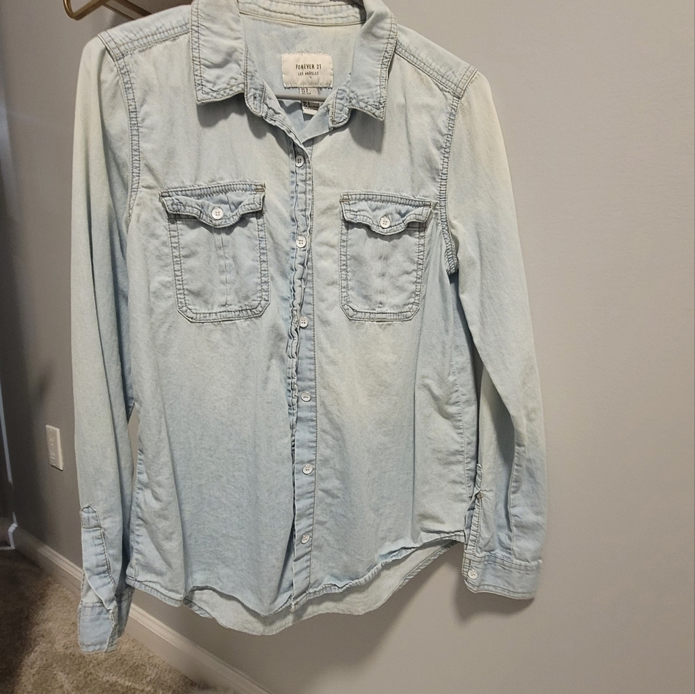 Forever 21 Jean shirt